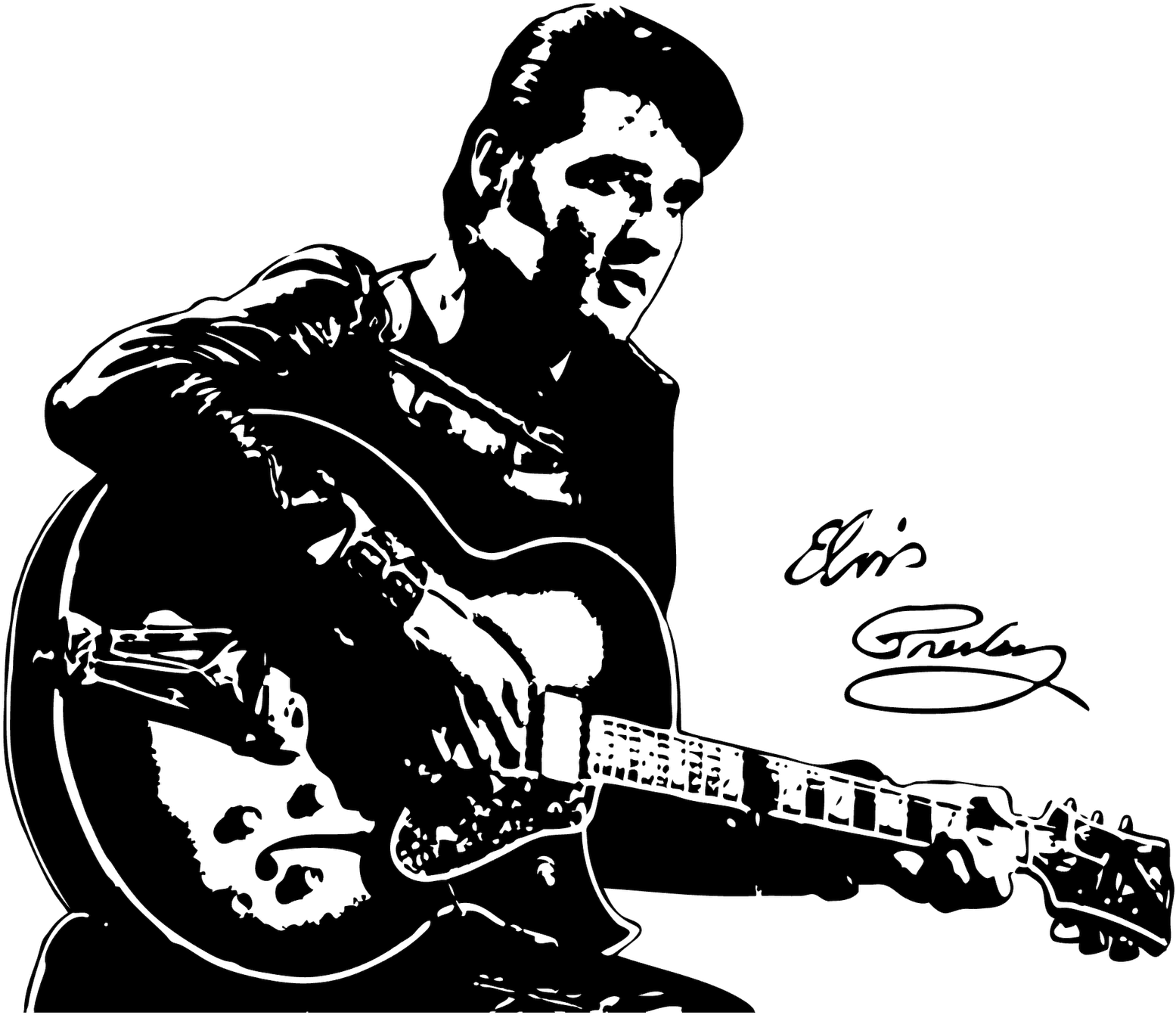 Elvis Presley Line Art, HD Png Download PNG with transparent background