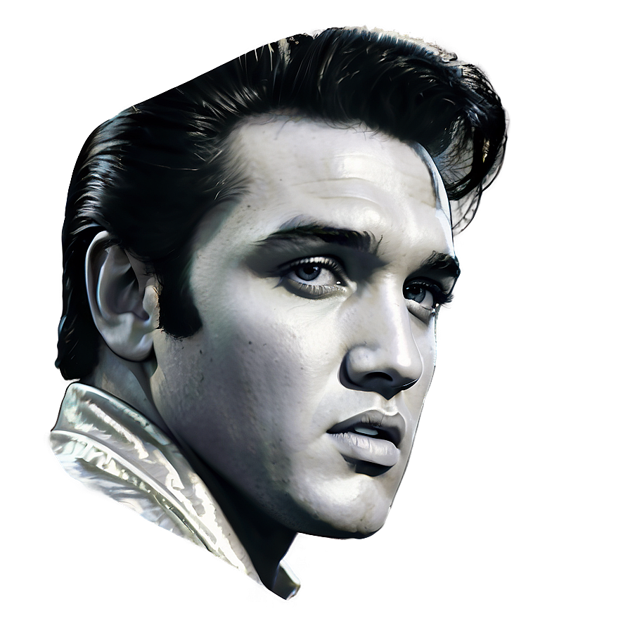 Elvis Presley Portrait Png Mse81