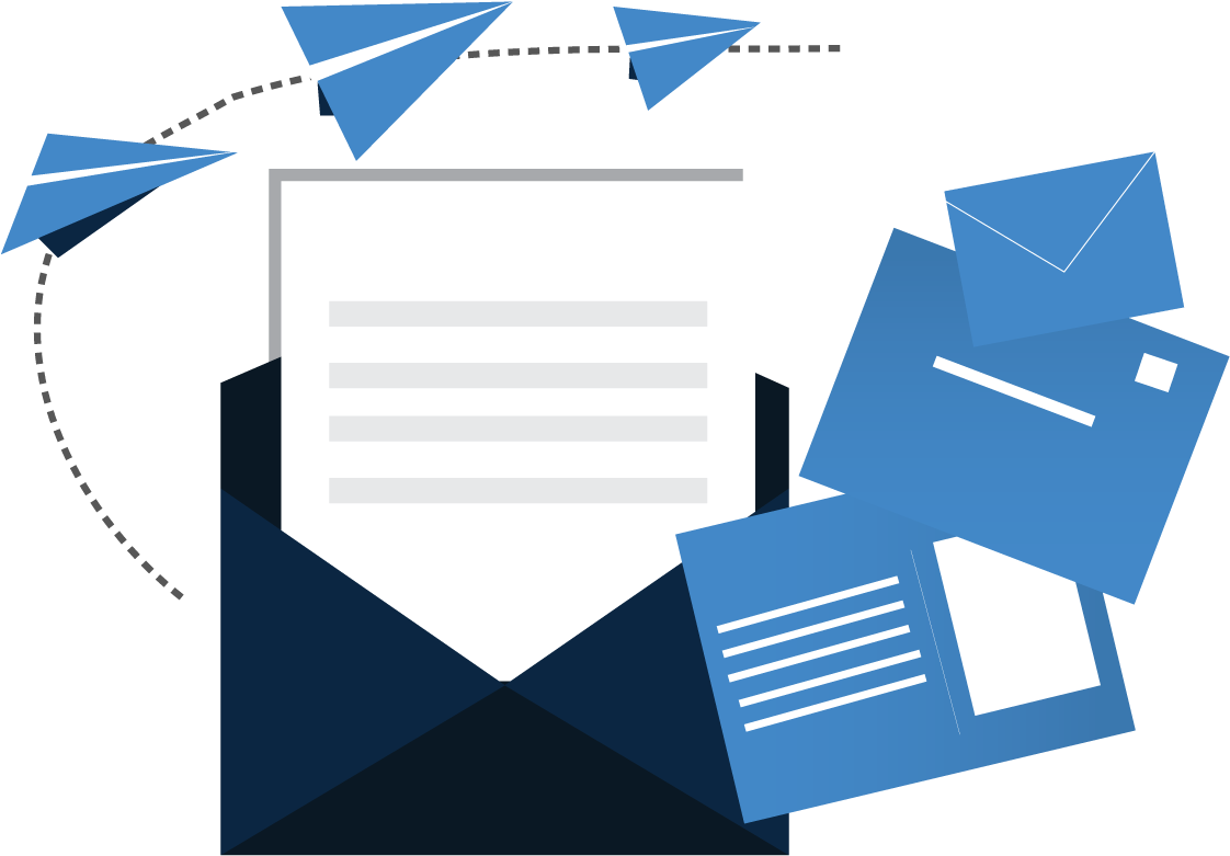 Email Communication Concept PNG image with a transparent background, free high-resolution download