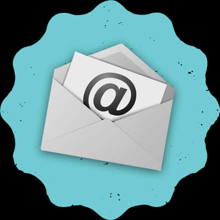 Email Envelope At Symbol Illustration PNG with transparent background