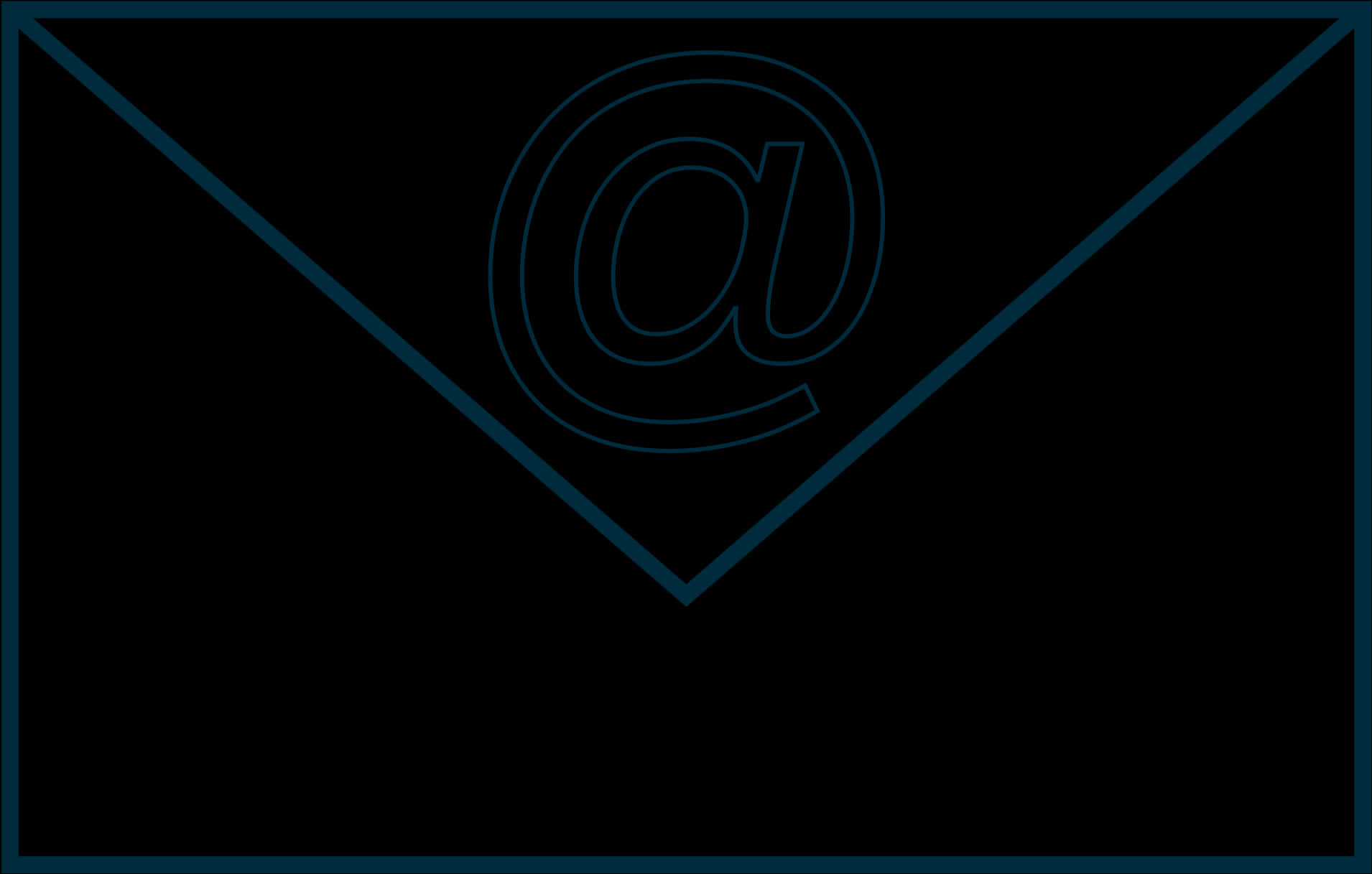 Email Envelope Icon Dark Background