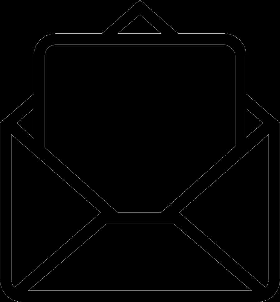 Email Envelope Icon Outline PNG with transparent background