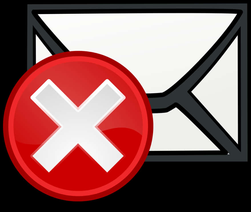 Email Error Icon PNG with transparent background