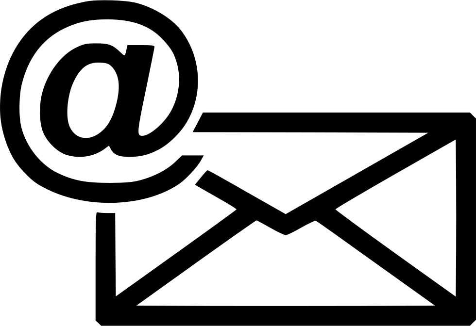 Email Icon White Outline