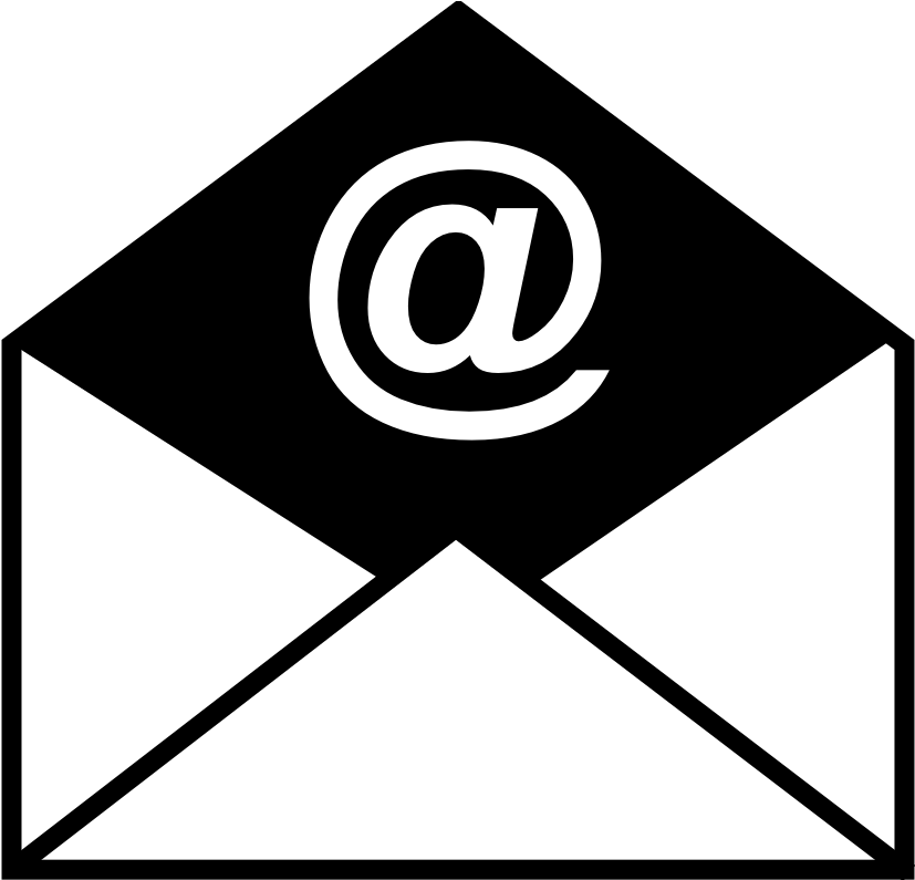 Email Icon Whiteon Dark Background