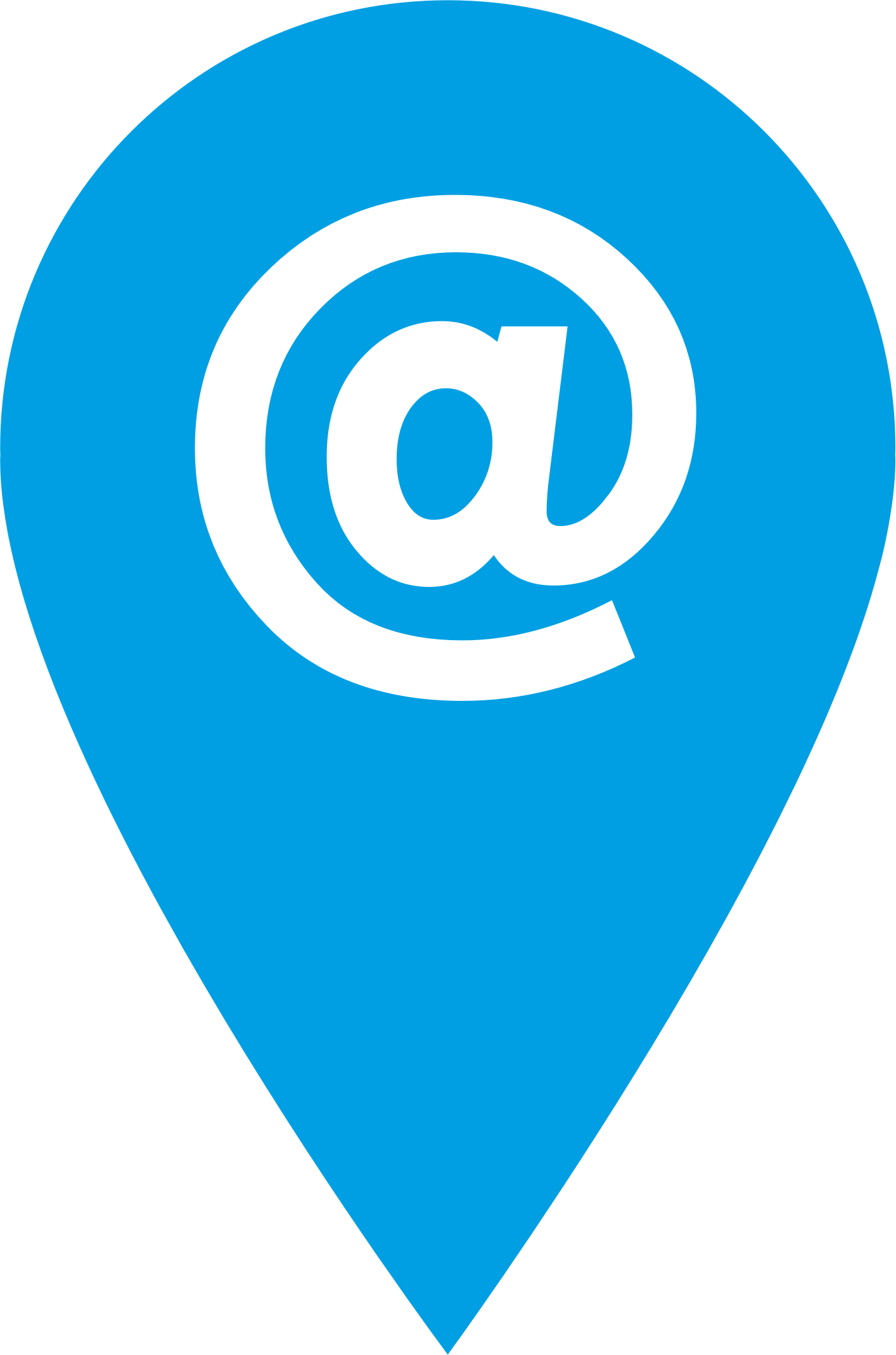 Email Location Pin Icon PNG image with a transparent background, free high-resolution download