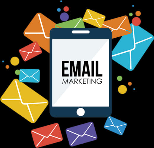 Email Marketing Concept Illustration PNG with transparent background