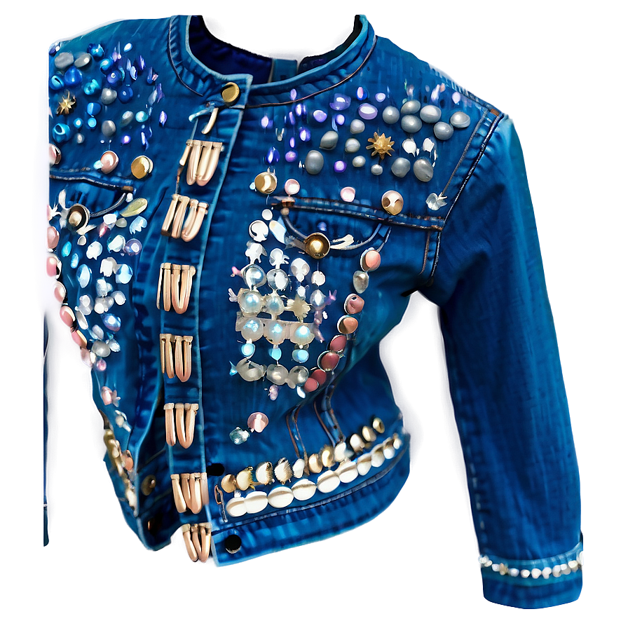 Embellished Denim Jacket Png War93