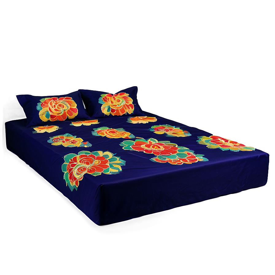 Embroidered Bed Sheet Png Wmk