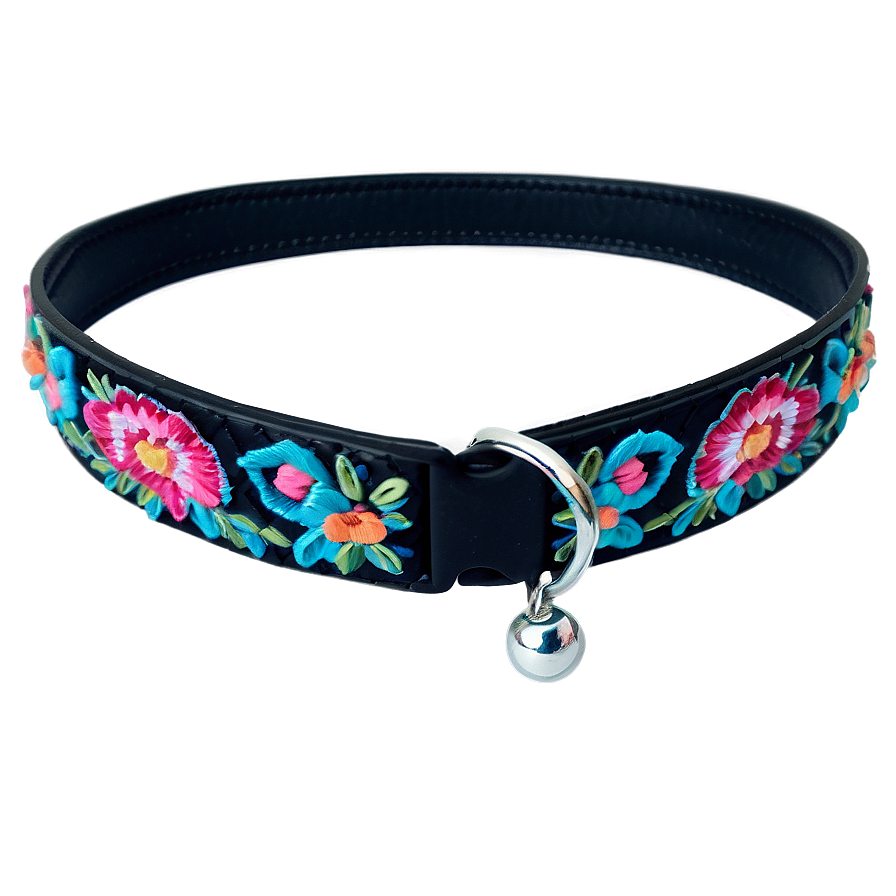 Embroidered Cat Collar Png Dbs