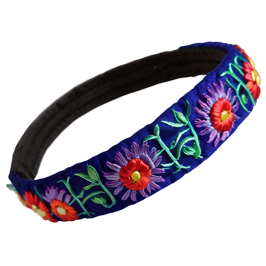 Embroidered Hair Band Png 06282024