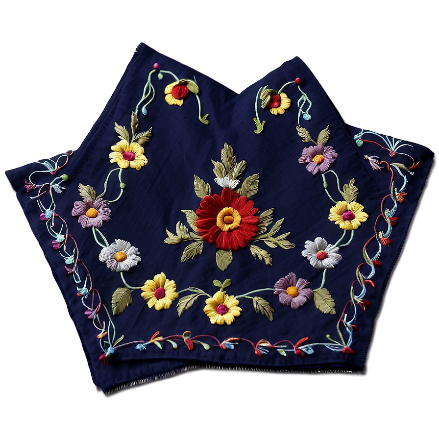 Embroidered Linen Napkin Png 05252024