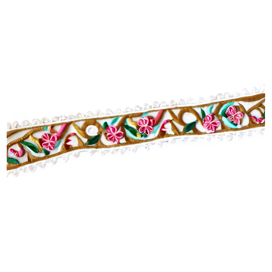 Embroidered Ribbon Png Twg13