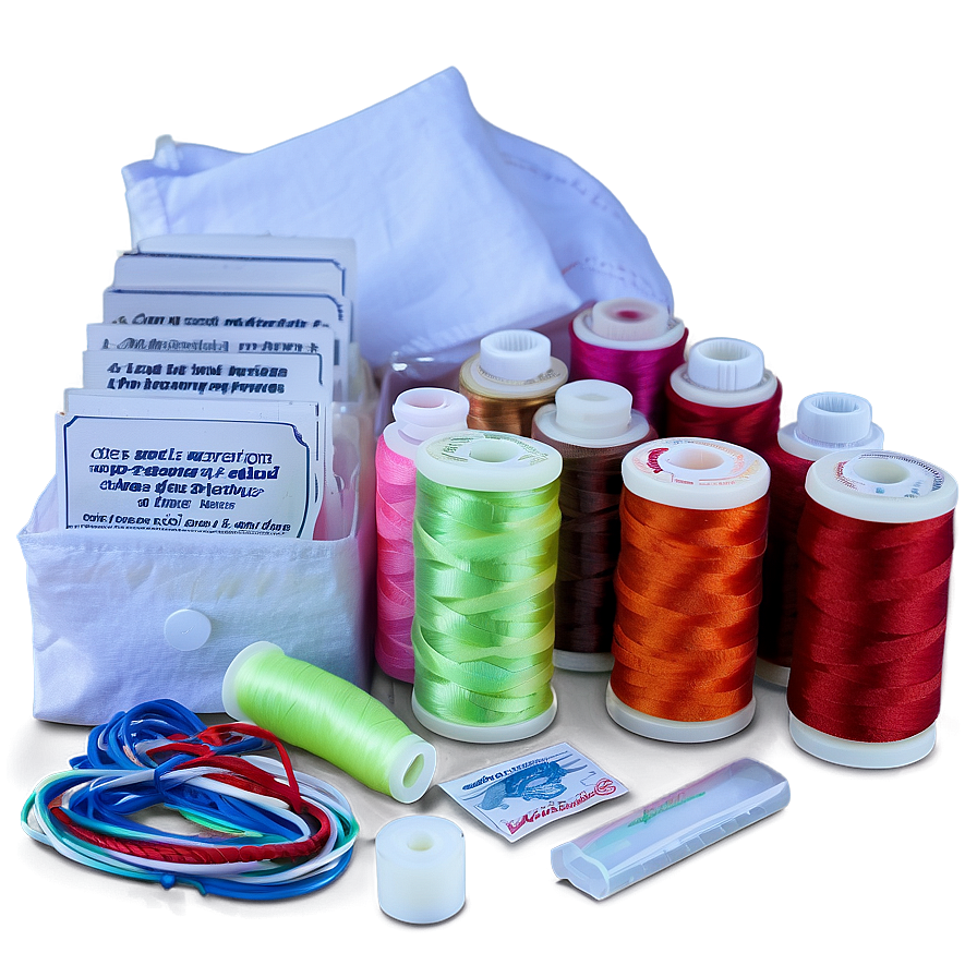 Embroidery Kit Contents PNG lom PNG with transparent background