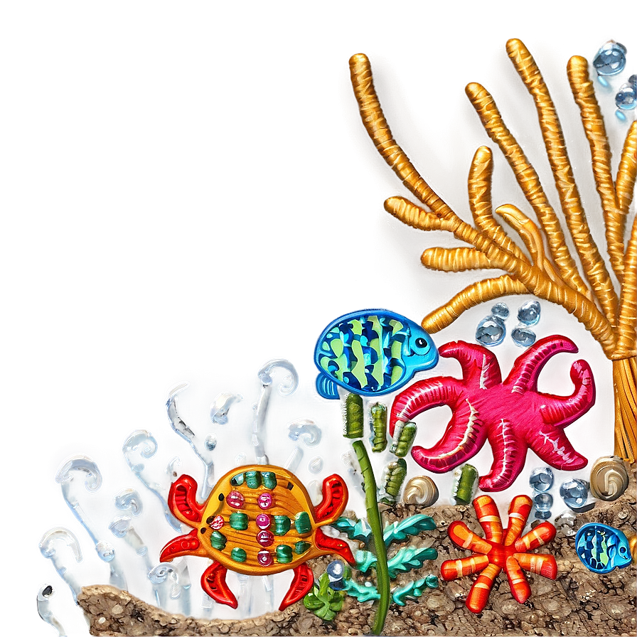 Embroidery Under the Sea PNG 06262024 PNG with transparent background