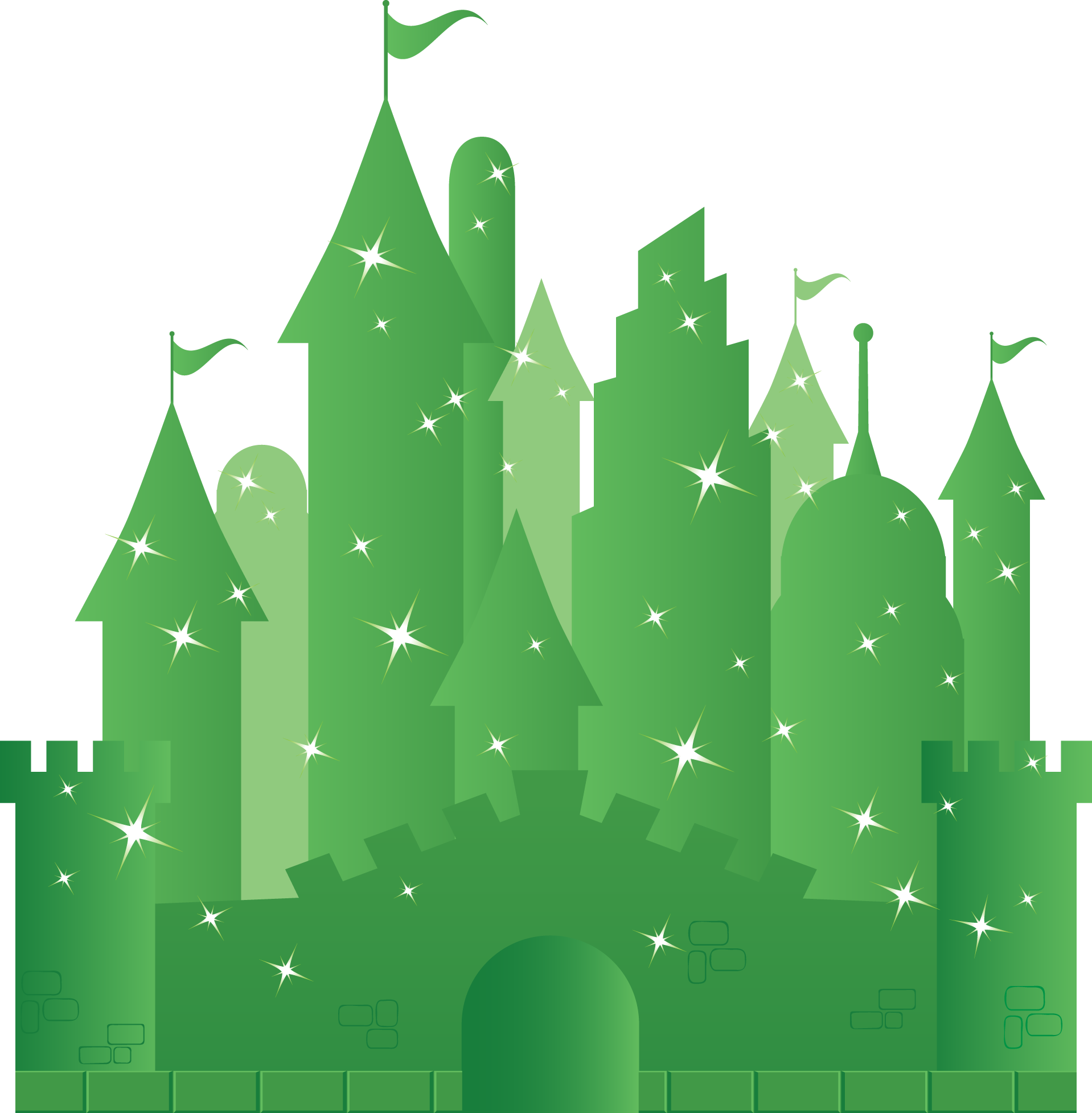 Transparent Wizard Of Oz Clipart Emerald City - Emerald City Wizard Of Oz Cartoon, HD Png Download PNG with transparent background
