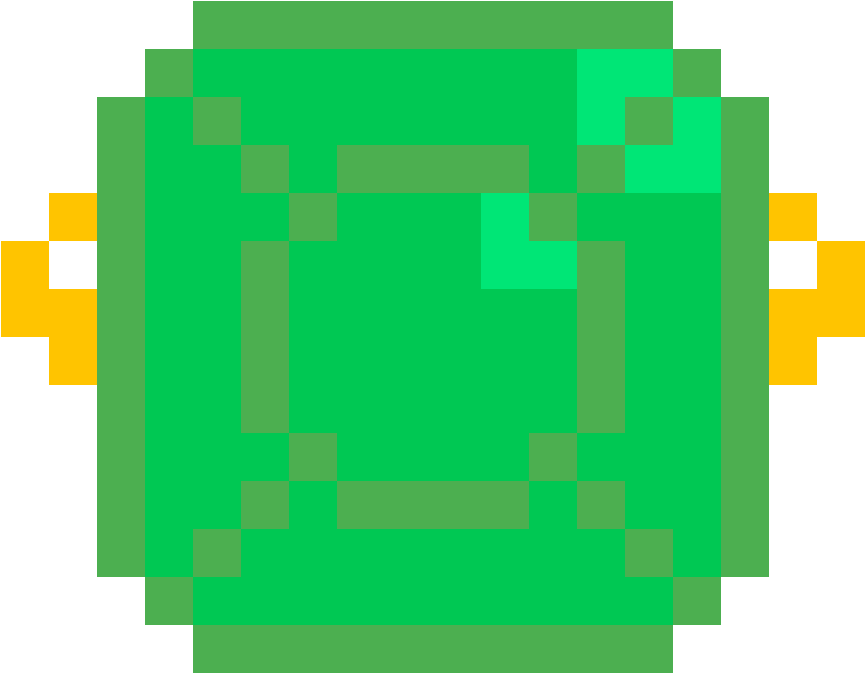 Pixilart Emerald Ring Sprinklz Png Emeralds Png Button - Pixel Art Overwatch Mei, Transparent Png PNG with transparent background