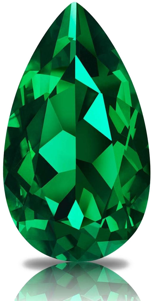 Emerald Gemstone Reflection