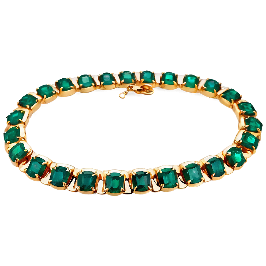 Emerald Gold Necklace Png 5