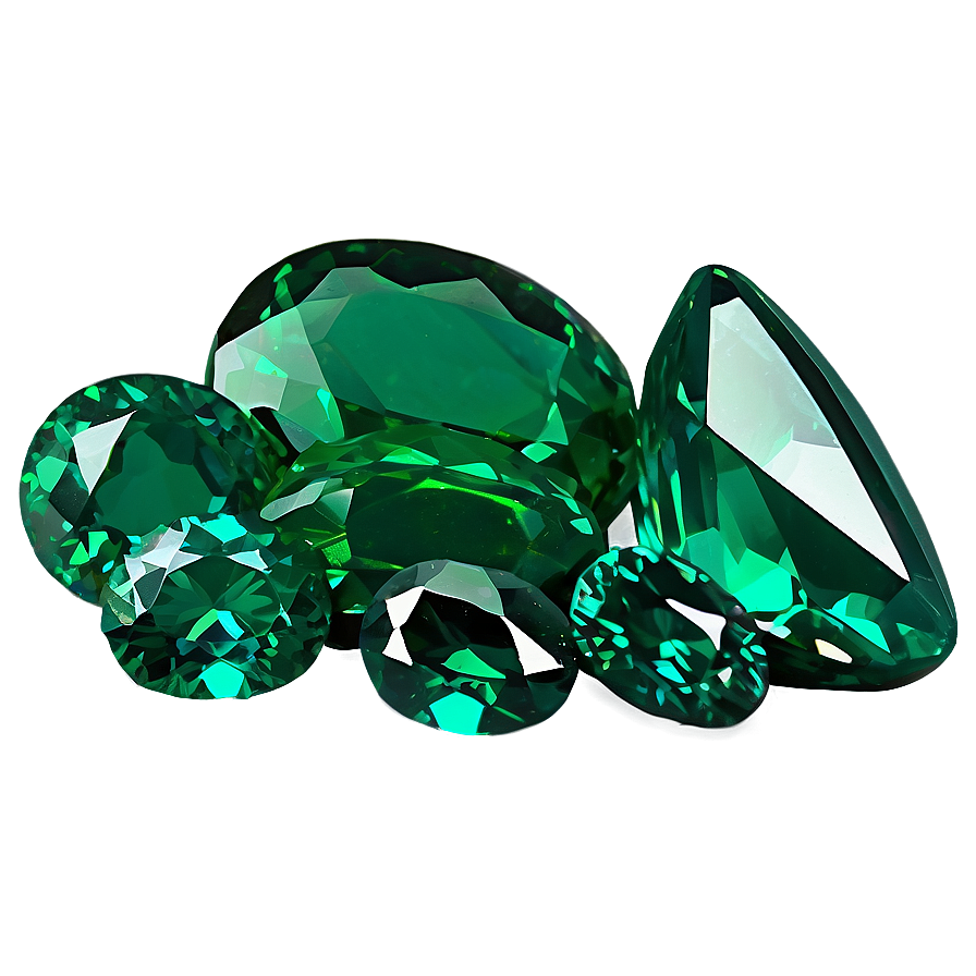 Emerald Green Gemstone PNG 05062024 PNG with transparent background