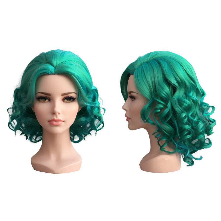 Emerald Green Hair Shade Png 56