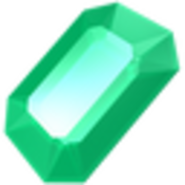 Emerald Green Jade Gemstone PNG with transparent background