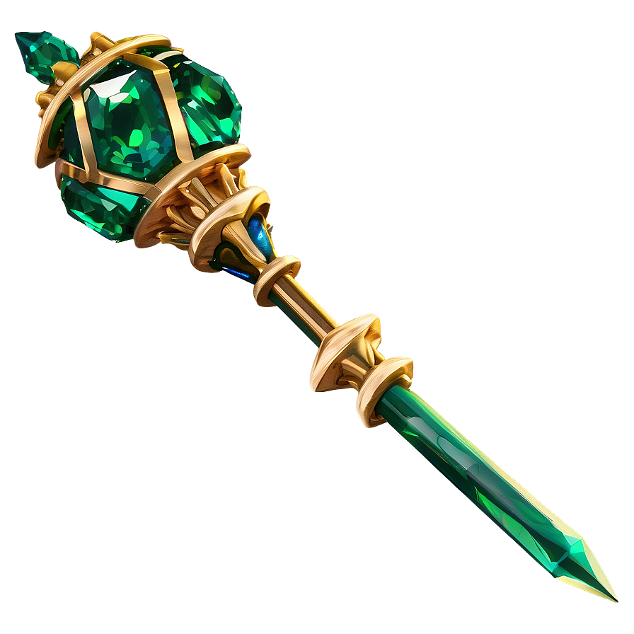 Emerald Scepter Png 06282024