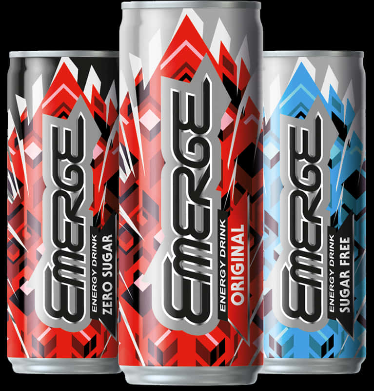 Emerge Energy Drink Cans Variety