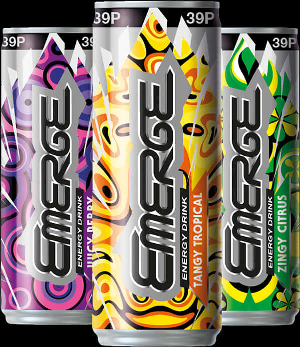 Emerge Energy Drink Cans Variety