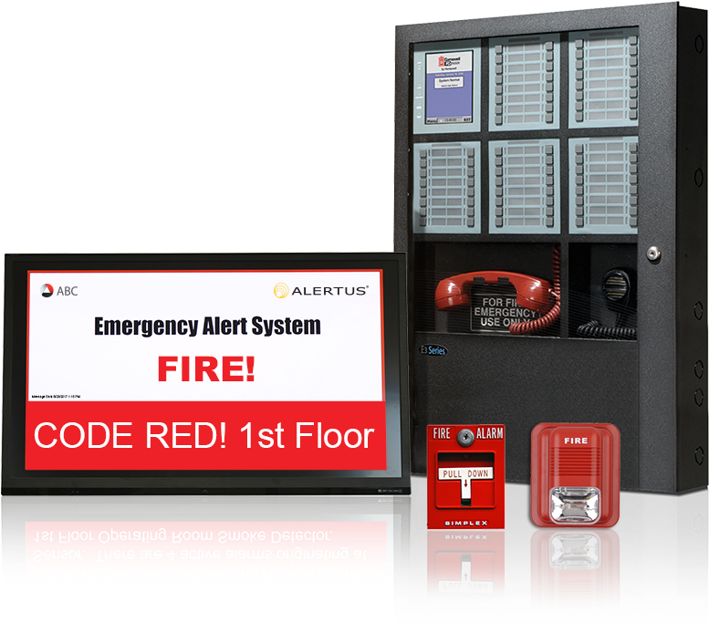 Emergency Alert System Fire Code Red