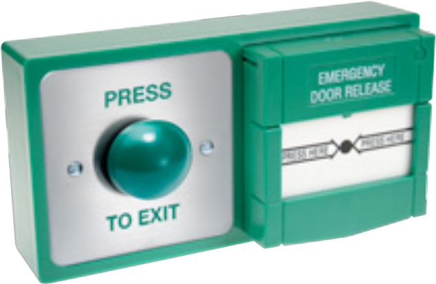 Asec Combined Exit Button And Call Point - Emergency Exit Button, HD Png Download PNG with transparent background