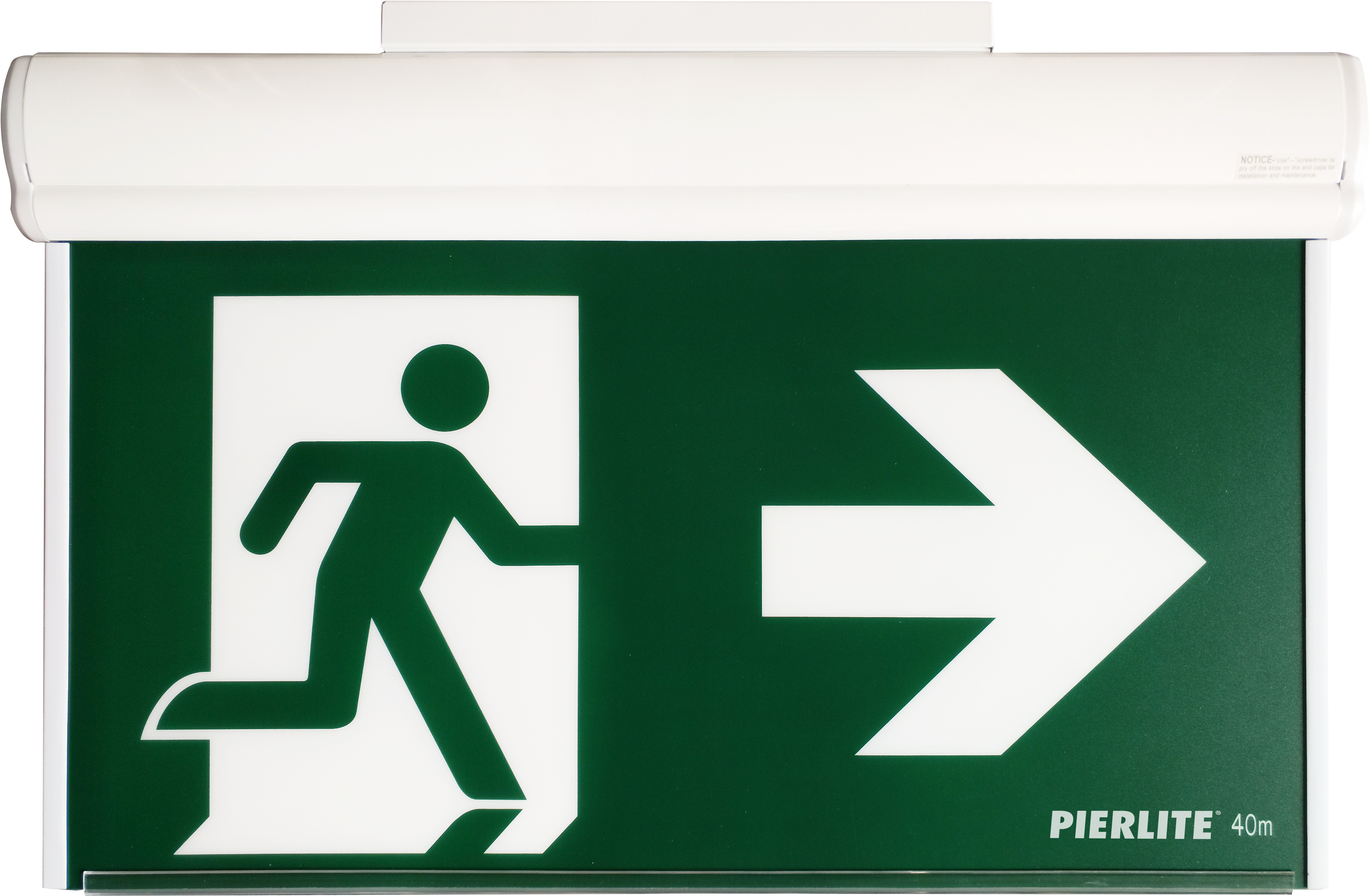 Emergency Exit Sign Illuminated