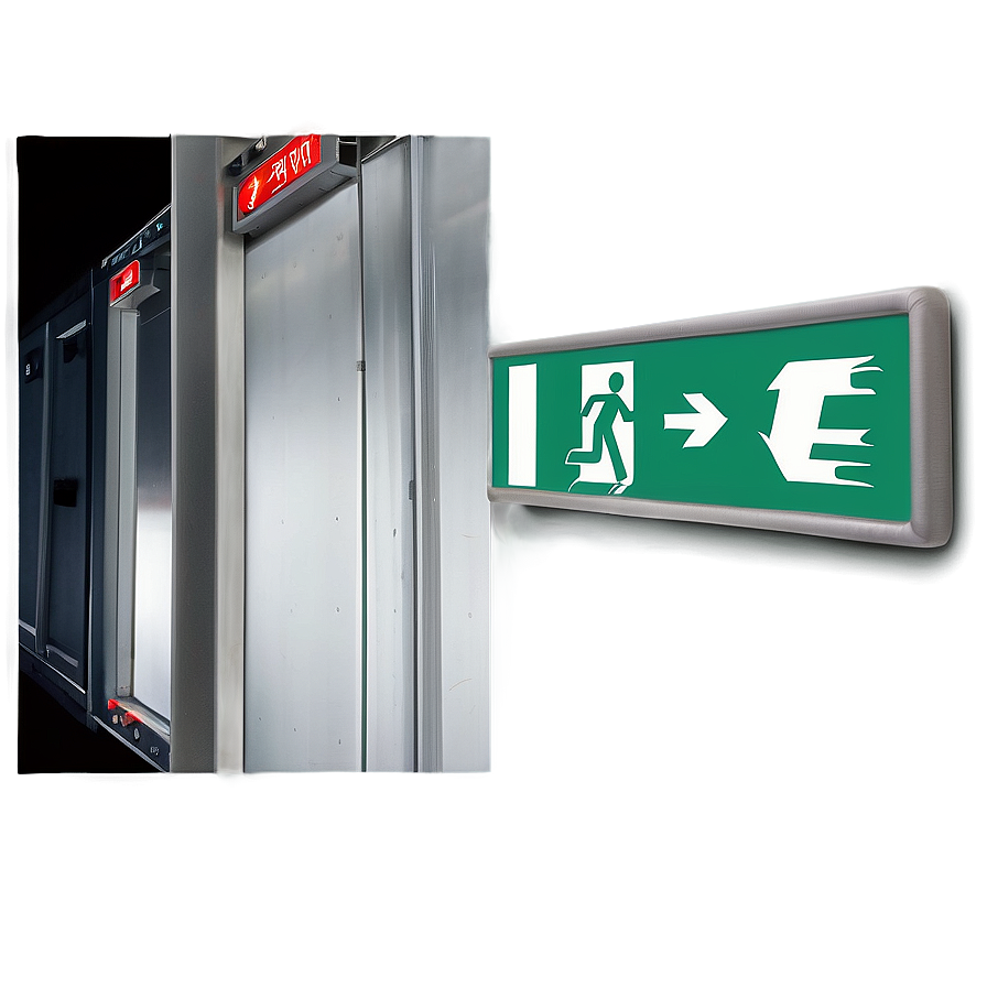 Emergency Exit Sign Png 05242024