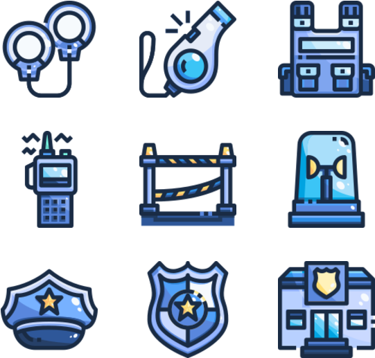 Emergency Services Icons Set