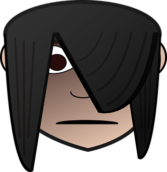 Emo Cartoon Character PNG image with a transparent background, free high-resolution download