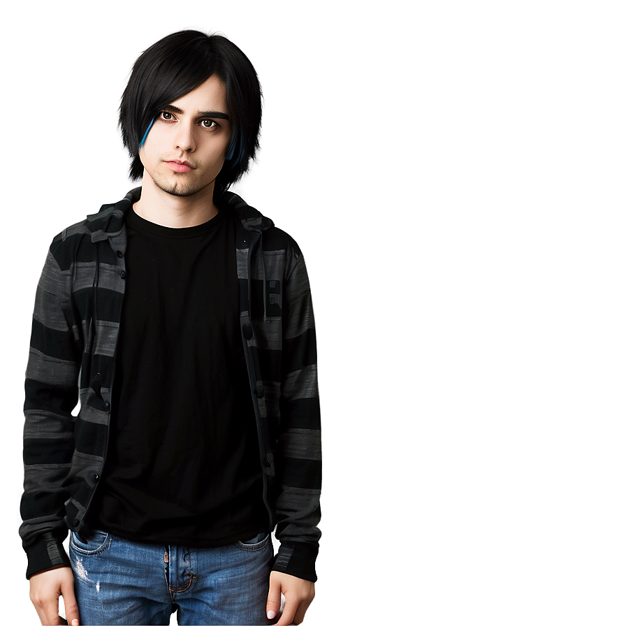 Emo Cartoon Drawing PNG dxs PNG with transparent background