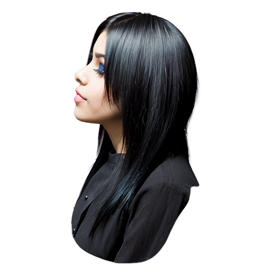 Emo Hair for Girls PNG 05252024 PNG image with a transparent background, free high-resolution download