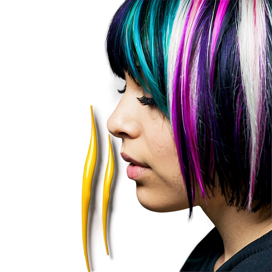 Emo Hair Highlights PNG 05252024 PNG image with a transparent background, free high-resolution download