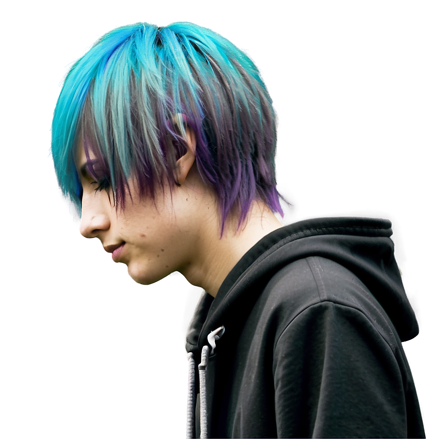 Emo Hair Style PNG 84 PNG image with a transparent background, free high-resolution download