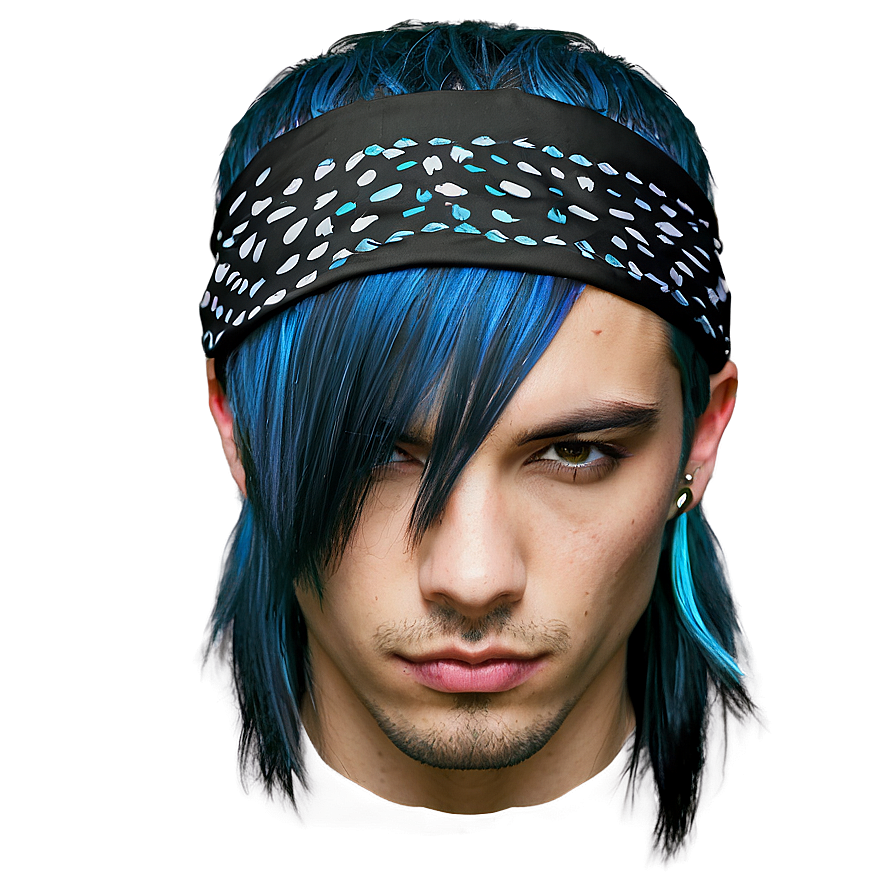 Emo Hair With Bandana Png Hei75