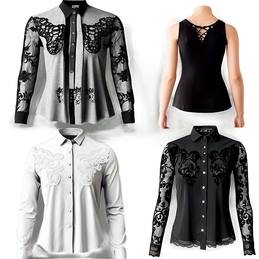 Emo Lace Shirt Png Jde