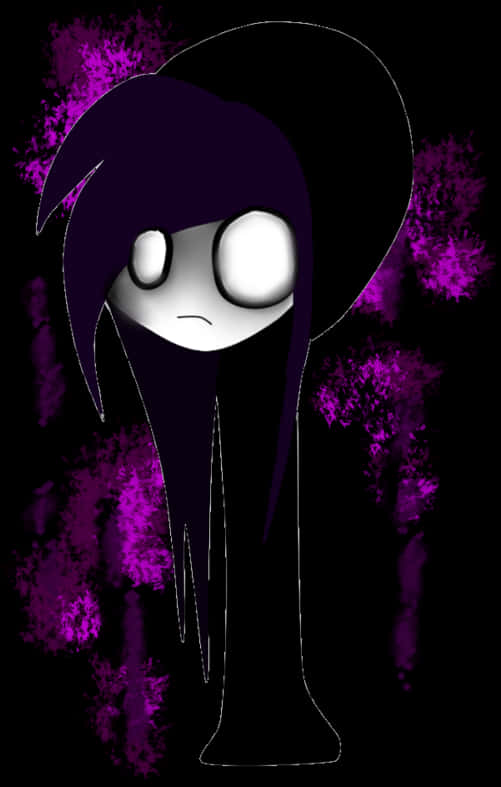 Emo Styled Character Illustration PNG image with a transparent background, free high-resolution download