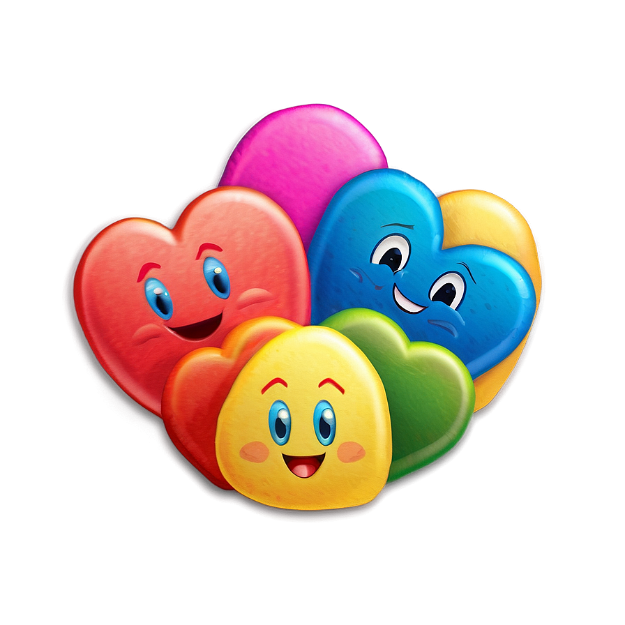 Emoji Conversation Hearts Png 06282024