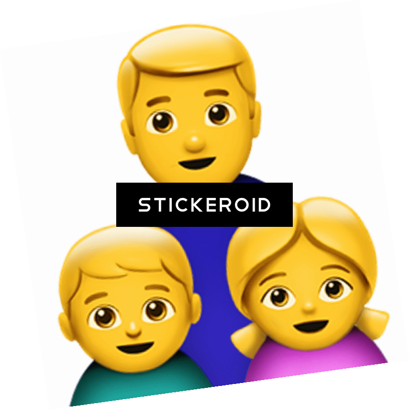 Single Parent Family Emoji - Single Parent Emoji, HD Png Download PNG image with a transparent background, free high-resolution download