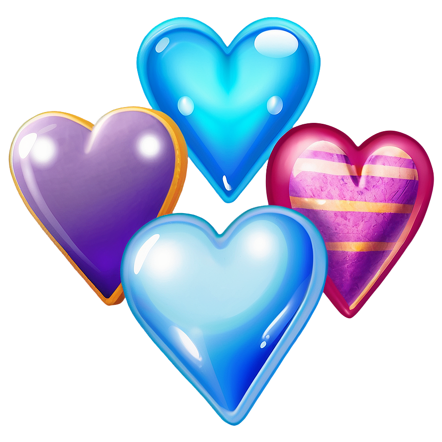 Emoji Hearts For Chat Png 90