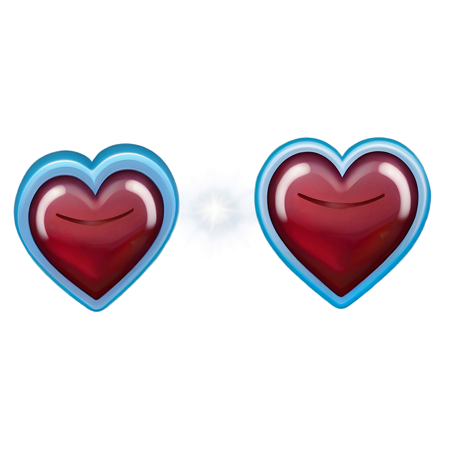 Emoji Hearts In Different Sizes Png 10