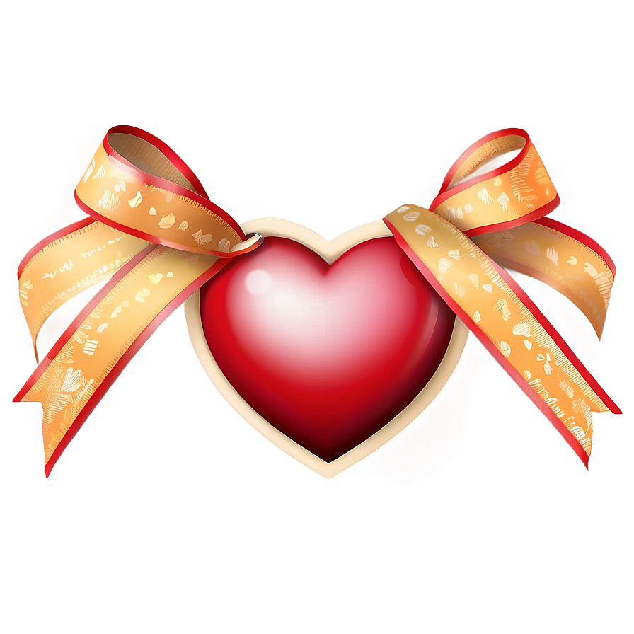 Emoji Hearts With Ribbons Png 37