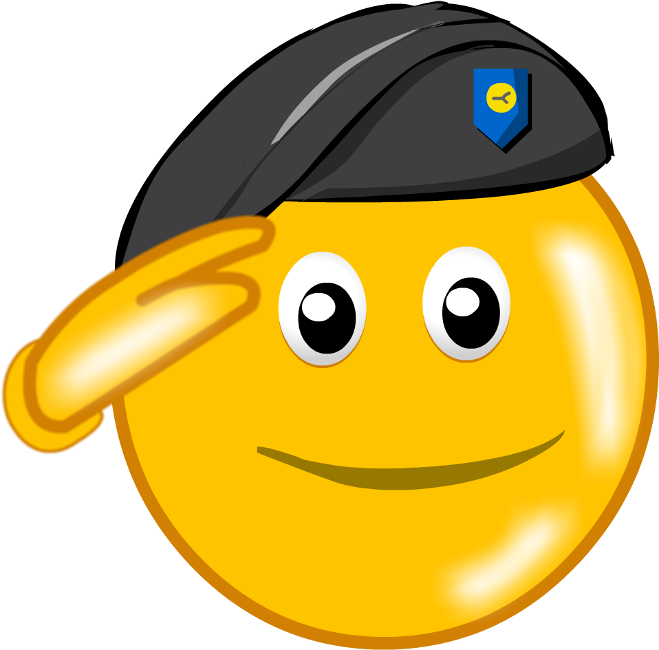 Emoji Salutingwith Beret