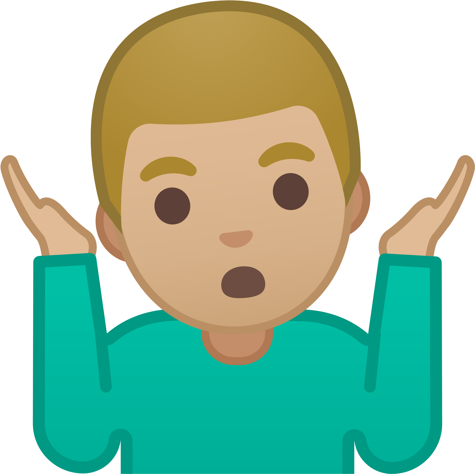 Emoji Shrug Gesture Illustration