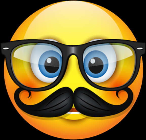 Emojiwith Mustacheand Glasses